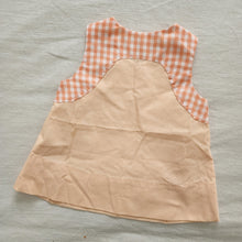 Load image into Gallery viewer, Vintage Peach Gingham Sleeveless Shirt 4t/5t
