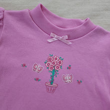 Load image into Gallery viewer, Vintage Pink Flower Pot + Butterfly Tee 12 months
