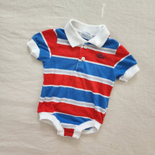 Load image into Gallery viewer, Vintage Izod Lacoste Striped Onesie 6-9 months
