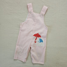 Load image into Gallery viewer, Vintage Pink Elephant Umbrella Longalls 12 months
