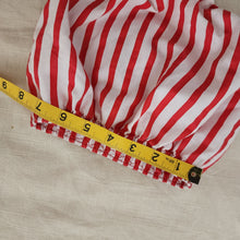 Load image into Gallery viewer, Vintage Striped Ruffle Butt Bloomers 12-24 months
