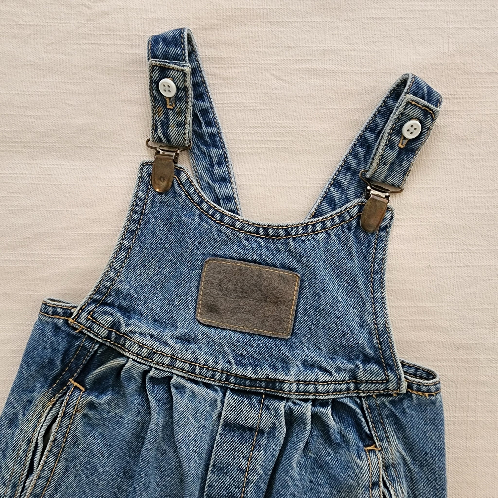 Vintage Guess Stars & Stripes store Denim Overalls 2t+