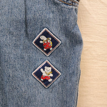 Load image into Gallery viewer, Vintage Bear &amp; Turtle Patch Denim Overalls 18 months
