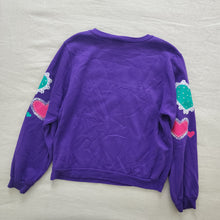 Load image into Gallery viewer, Vintage Hearts Purple Crewneck kids 14
