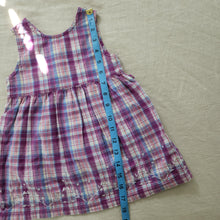 Load image into Gallery viewer, Vintage McKids Plaid Floral Embroidered Dress 24 months
