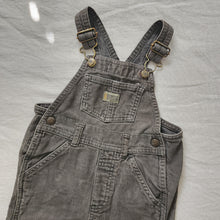 Load image into Gallery viewer, Retro Olive Corduroy Overalls 2t
