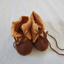 Load image into Gallery viewer, Neutral Knit Booties 6-12 months
