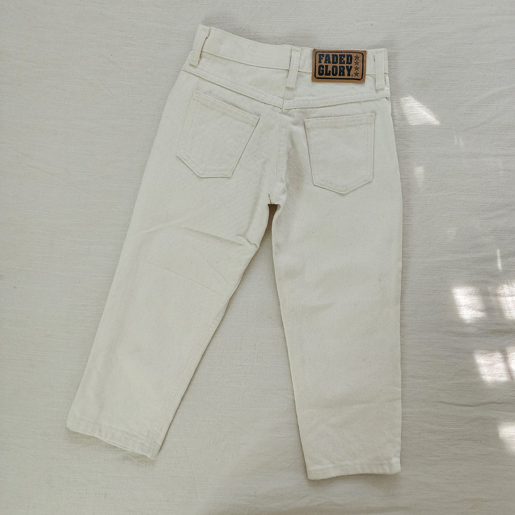Vintage Faded Glory Off-white Jeans kids 6