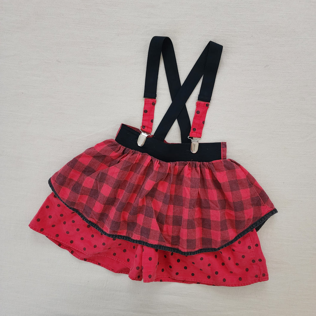 Vintage Suspender Shorts/Skirt 5t