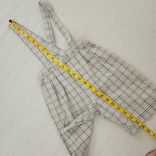 Load image into Gallery viewer, Vintage Neutral Plaid Suspender Shorts 4t
