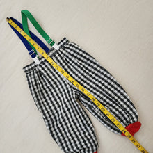 Load image into Gallery viewer, Vintage Plaid Color Pop Suspender Pants 18 months
