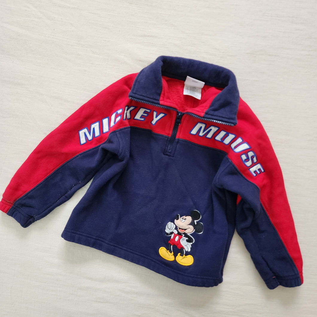 Retro Mickey Mouse Halfzip Sweater 4t