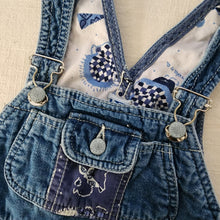 Load image into Gallery viewer, Vintage Comfy Denim Bubble Overalls 24 months/2t
