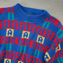 Load image into Gallery viewer, Vintage High Sierra Numbers &amp; Letters Knit Sweater kids 6
