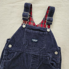 Load image into Gallery viewer, Vintage Oshkosh Y2K Flannel-lined Overalls 18 months
