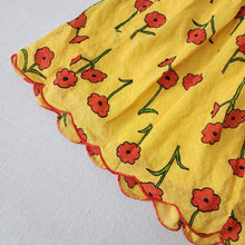 Load image into Gallery viewer, Vintage 60s/70s Floral Skirt kids 10?
