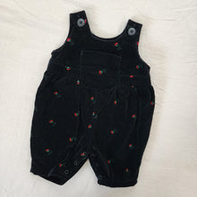 Load image into Gallery viewer, Vintage Gap Black Floral Romper 1-3 months
