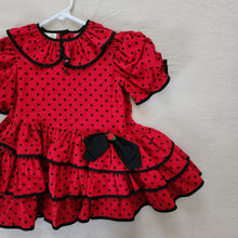 Load image into Gallery viewer, Vintage Red Polka Dot Full Circle Dress 3t/4t
