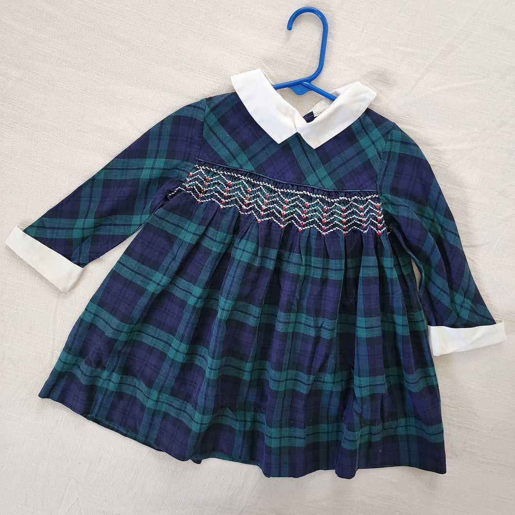 Vintage Polly Flinders Plaid Dress 3t/4t