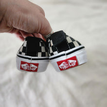 Load image into Gallery viewer, VANS Black Checkerboard Lace Shoes toddler/kid 12.5
