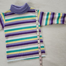 Load image into Gallery viewer, Vintage Striped Turtleneck Shirt 18 months
