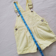 Load image into Gallery viewer, Vintage Pastel Yellow Shortalls
