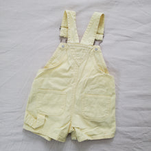 Load image into Gallery viewer, Vintage Pastel Yellow Shortalls
