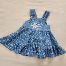 Load image into Gallery viewer, Vintage Oshkosh Floral Bear Chambray Skirtall 2t *flaw
