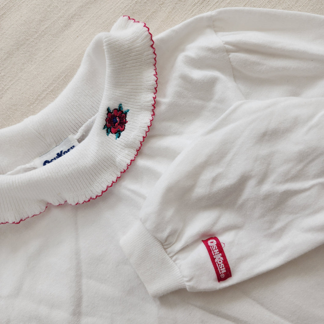 Vintage Oshkosh Flower Embroidered Long Sleeve Shirt 5t