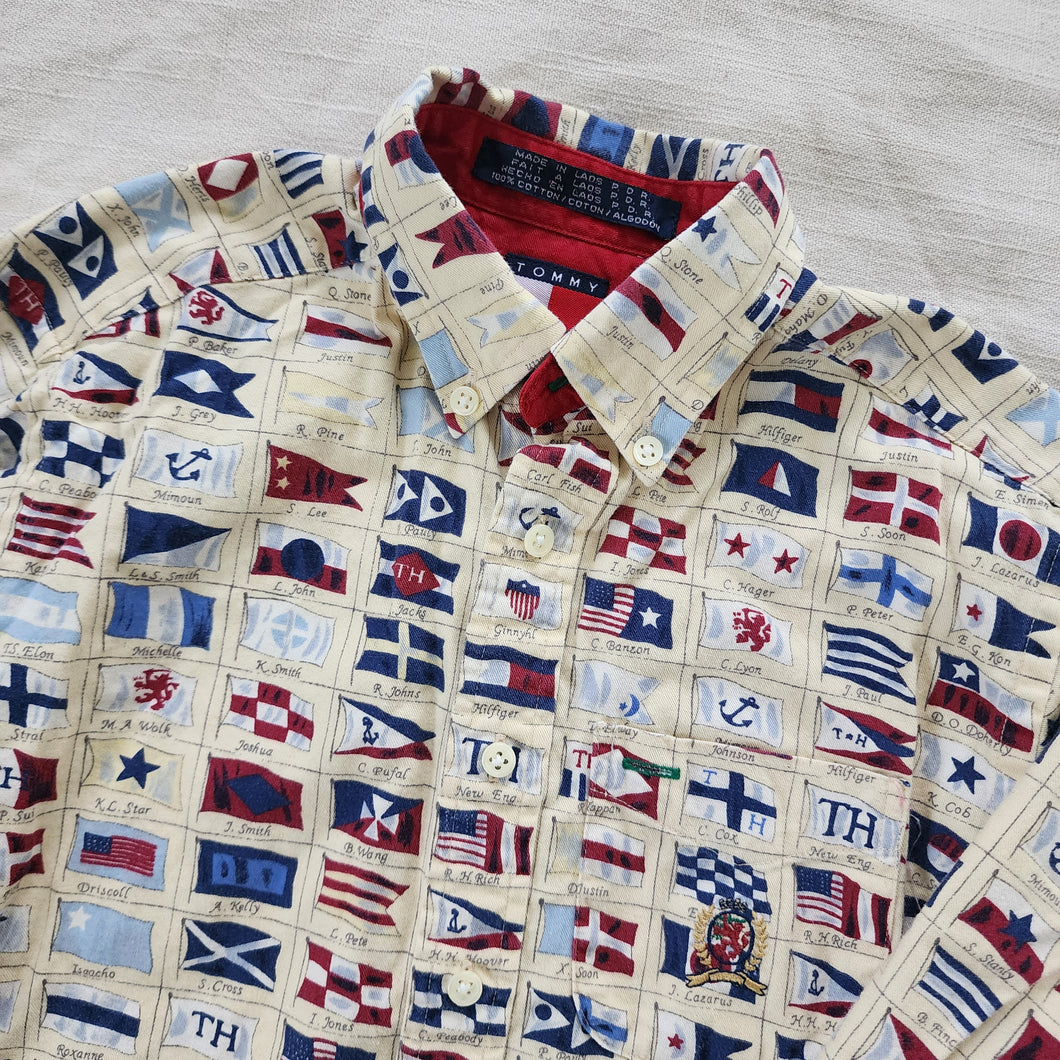 Vintage Tommy Hilfiger Flag Shirt kids 7