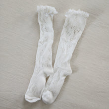 Load image into Gallery viewer, Vintage Lace Knee High Socks 4t-5t
