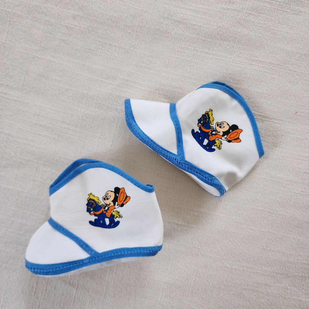 Vintage Mickey Mouse Crib Shoes