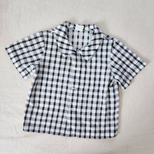 Load image into Gallery viewer, Vintage Black &amp; White Plaid Shirt 3t
