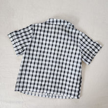 Load image into Gallery viewer, Vintage Black &amp; White Plaid Shirt 3t
