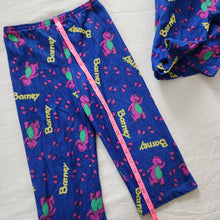 Load image into Gallery viewer, Vintage Barney Pajamas Set 4t *relaxed waist elastic
