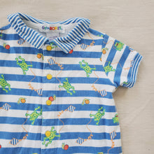 Load image into Gallery viewer, Vintage Gymboree Frog Kite Striped Pantsuit 3-9 months
