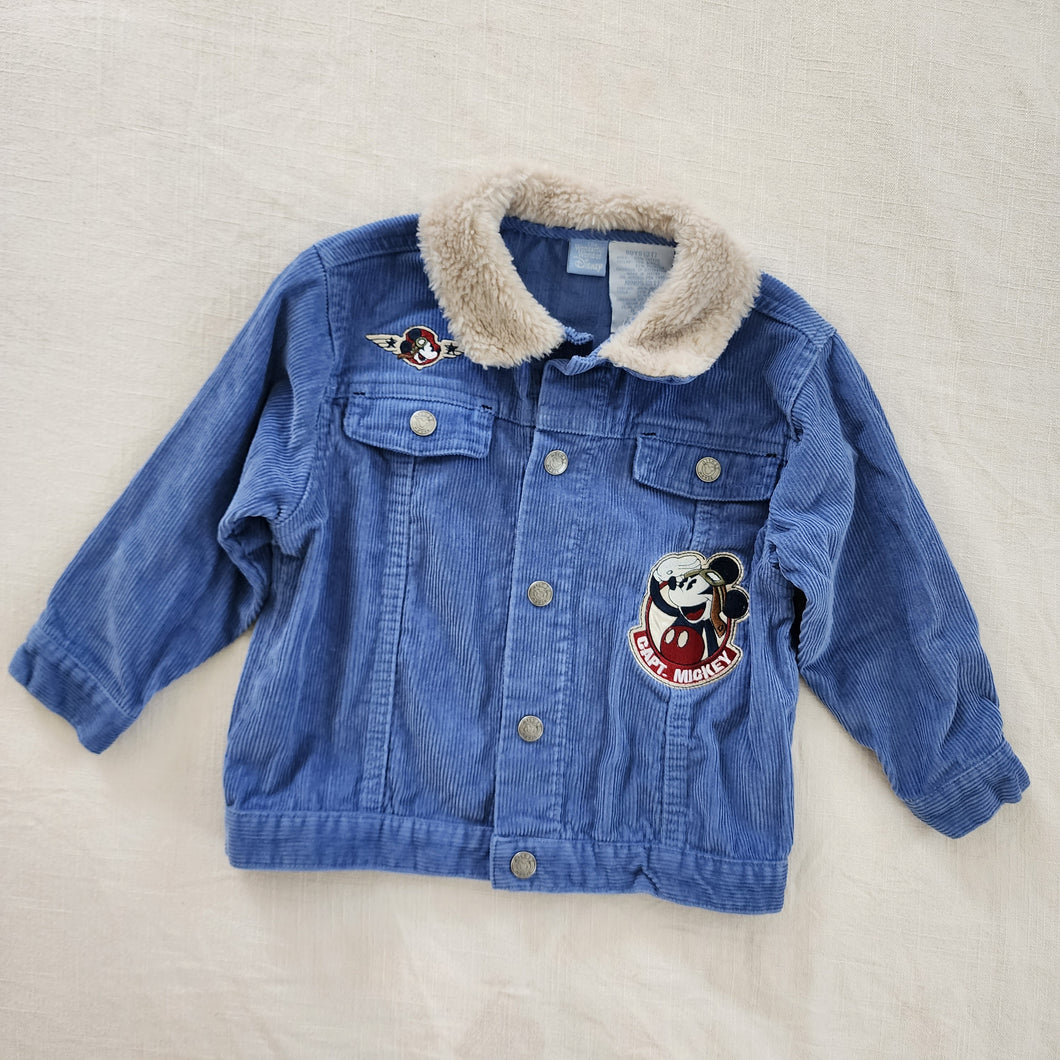 Y2K Mickey Mouse Aviation Jacket 3t