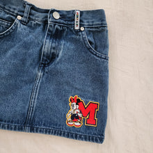 Load image into Gallery viewer, Vintage Mickey Minnie Mouse Denim Skirt 5t

