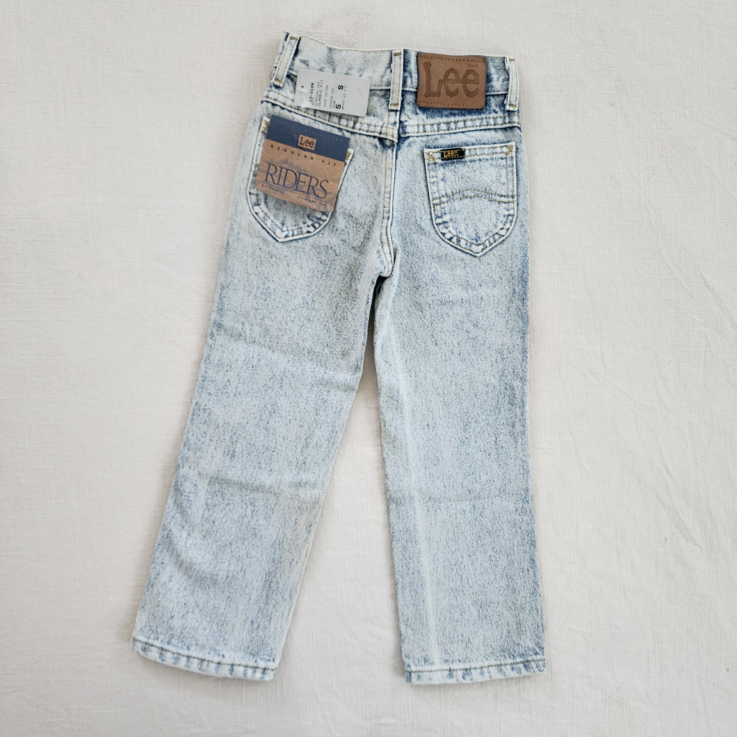 Vintage Deadstock Lee Acid Wash Jeans 5t SLIM