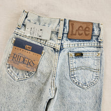 Load image into Gallery viewer, Vintage Deadstock Lee Acid Wash Jeans 5t SLIM
