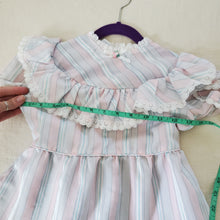 Load image into Gallery viewer, Vintage Candy Stripe Dress kids 6
