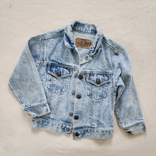 Load image into Gallery viewer, Vintage Levi&#39;s Acid Jean Jacket Orange Tab kids 6/7
