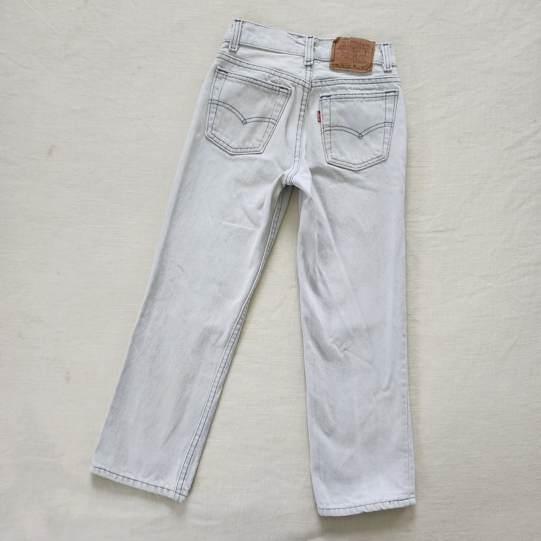 Vintage Levi's Light Grey Jeans kids 6/7