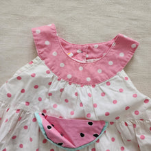 Load image into Gallery viewer, Vintage Polka Dot Watermelon Bubble Romper 18-24 months
