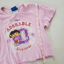 Load image into Gallery viewer, Retro Dora the Explorer Pink Shirt 3t/4t

