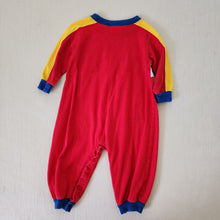 Load image into Gallery viewer, Vintage Dino on Bike Color Block Bodysuit 12 months
