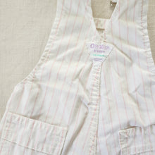 Load image into Gallery viewer, Vintage 80s Oshkosh White &amp; Pink Striped Shortalls 9-12 months
