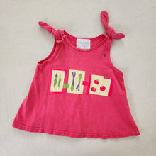 Load image into Gallery viewer, Vintage Veggies Sleeveless Pink Shirt 5t/6
