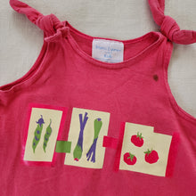 Load image into Gallery viewer, Vintage Veggies Sleeveless Pink Shirt 5t/6
