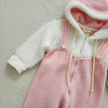 Load image into Gallery viewer, Vintage 70s Soft Hooded Pink Pajamas 6-9 months
